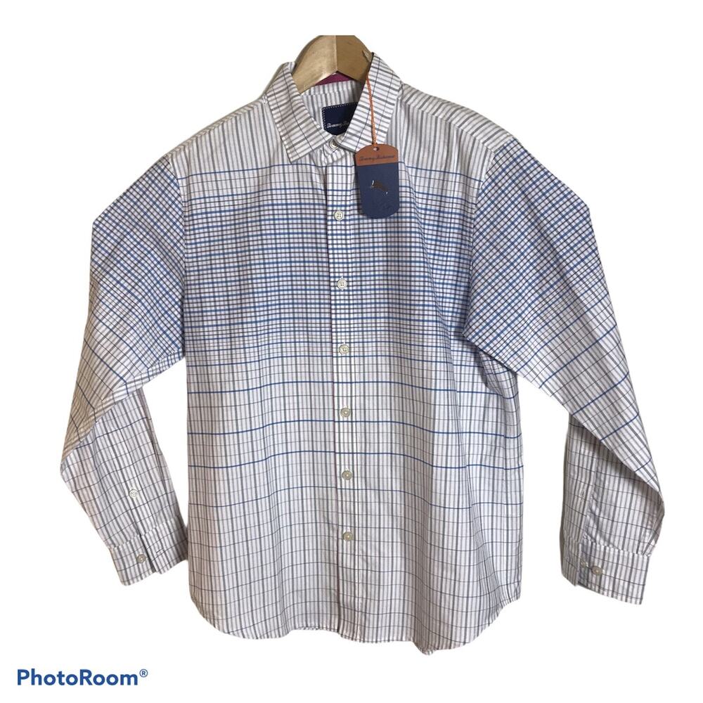 Tommy Bahama Silk Blend Shirt Mens Size Small Ponte Vedra Plaid T315651 NEW